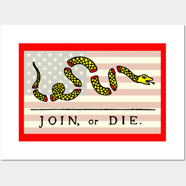 Join Or Die Wall Art by JEAndersonArt